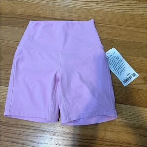 Lululemon Athletica Light Pink Bike Shorts
